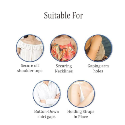 Invisible Double Sided Tape for Fashion, Clothing and Body (60 Strip)